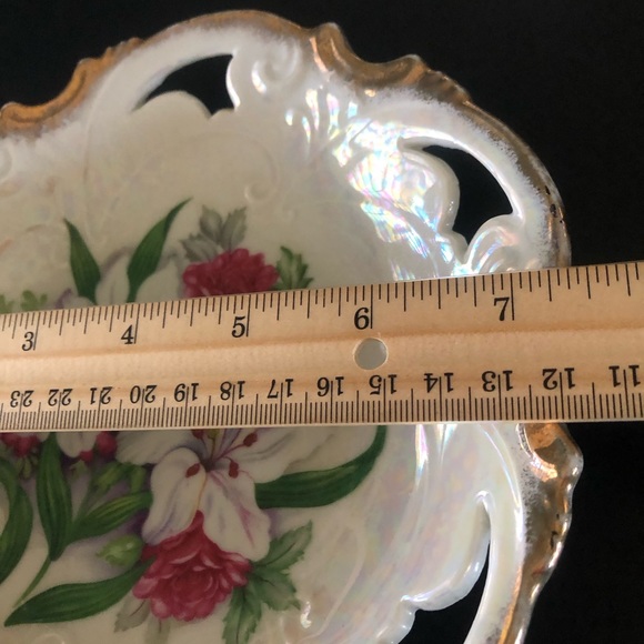 NORCREST CHINA LUSTROUS DECORATIVE BOWL VTG.. - Picture 3 of 6